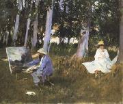 John Singer Sargent Claude Monet Painting at the Edge of a Wood (mk18) Spain oil painting artist